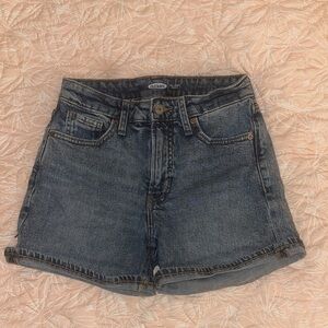 Old Navy Medium Blue High-Rise Denim Shorts